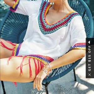 Beautiful rainbow coverup-brand new!